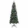 vidaXL Kunstkerstboom met 300 LED Groen 240 cm PVC en Plastic en Staal