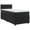 vidaXL Boxspringbed met matras Zwart 90 x 200 cm Fluweel