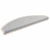 vidaXL Trapmatten 15 st 65x21x4 cm Zilver Halfrond Groot