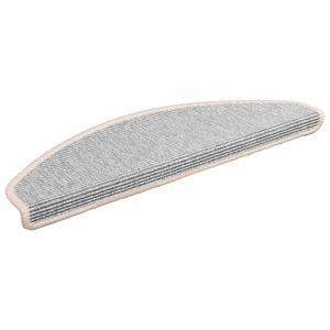 vidaXL Trapmatten 15 st 65x21x4 cm Zilver Halfrond Groot