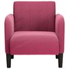vidaXL Fauteuil met armleuningen 54 cm fluweelrood wijnrood