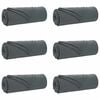 vidaXL Kleden 6 st Donkergrijs 280 x 210 cm 4.88 kg Fleece