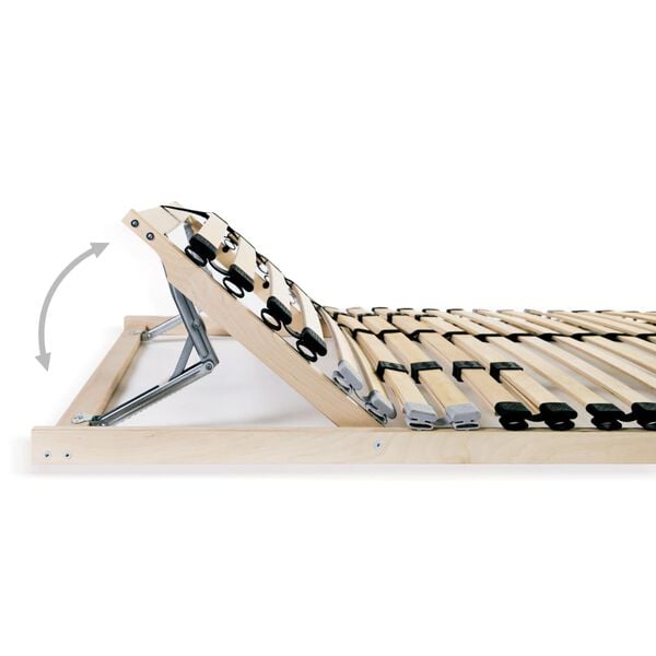 vidaXL Lattenbodems 2 st met 28 latten 7 zones 80x200 cm