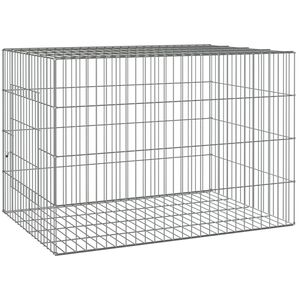 vidaXL Konijnenkooi 78x54x54 cm gegalvaniseerd ijzer
