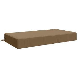 vidaXL Zitkussen SOEST 100% Polyester Taupe 120 x 80 x 15 cm