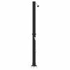 vidaXL Buitenzonne-douche Zwart 217 cm PVC en aluminium