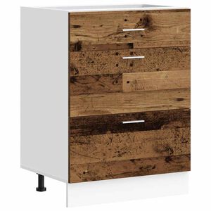 vidaXL Onderkast Lyon bewerkt hout oud houtkleurig