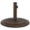 vidaXL Parasolvoet 45x45x30 cm gietijzer bronskleurig
