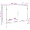 vidaXL Wastafelkast 60x30x60 cm bewerkt hout artisanaal eikenkleurig
