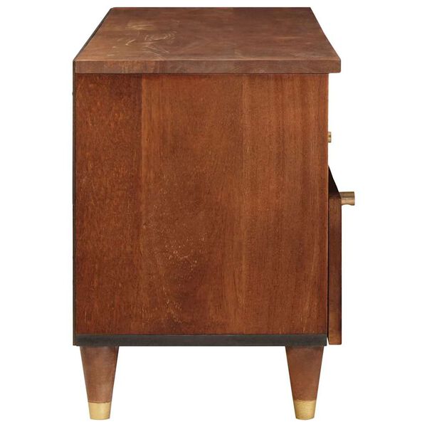 vidaXL Media-opslagkasten en rekken met lade Bruin 100 x 33.5 x 46 cm