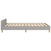 vidaXL Bedframe zonder matras 120x190 cm stof lichtgrijs