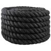 vidaXL Jute Touw 400 mm 10 m Zwart 100% Tossa jute