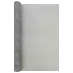 vidaXL Gaas Scherm 80 x 1000 cm 30 Mesh RVS 201 Zilverkleurig