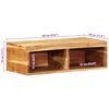vidaXL Tv-meubel wandmontage 60x30x19 cm massief acaciahout