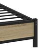 vidaXL Bedframe zonder matras hout sonoma eikenkleurig 75x190 cm