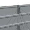 vidaXL Plantenbak Lichtgrijs 480 x 80 x 45 cm Staal