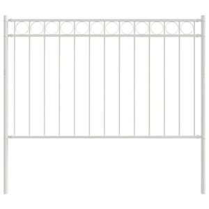 vidaXL Hecelement ASSEN 170 x 150 cm Staal Wit