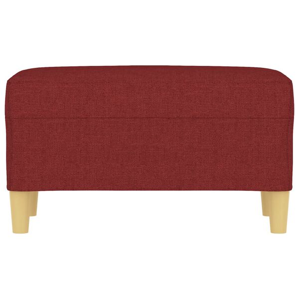 vidaXL Bankje 70x35x41 cm stof wijnrood