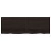 vidaXL Tafelblad 180x60x(2-4)cm behandeld eikenhout donkerbruin