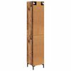 vidaXL Highboard Oud Hout 34,5 x 34 x 180 cm Bewerkt hout