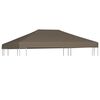 vidaXL Prieeldak 310 g/m&sup2; 3x3 m taupe