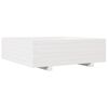 vidaXL Plantenbak 80x80x26,5 cm massief grenenhout wit