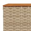 vidaXL 7-delige Loungeset met kussens poly rattan beige