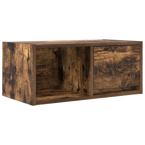 vidaXL TV-meubel 60x31x25,5 cm bewerkt hout gerookt eikenkleurig