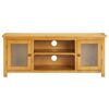 vidaXL Tv-meubel 120x35x48 cm massief eikenhout