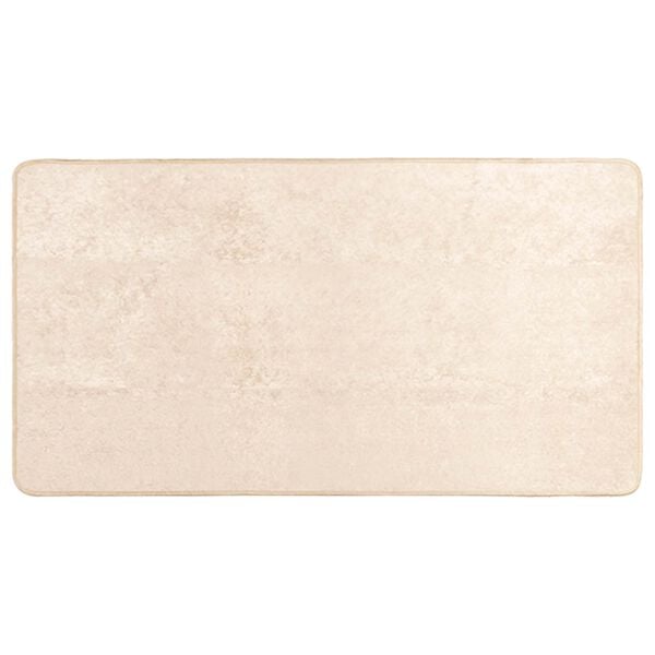 vidaXL Vloerkleedloper MARSA Cr&egrave;me 200 x 100 cm Polyester en PVC