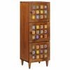 vidaXL Hoge kast Walnotenhout 40 x 33 x 110 cm Massief Mango Hout