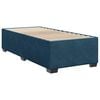 vidaXL Boxspring met matras fluweel blauw 100x200 cm