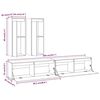 vidaXL Tv-meubelen 4 st massief grenenhout