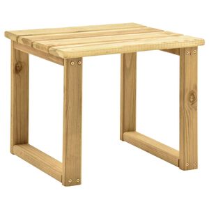 vidaXL Bijzettafel voor ligbed 30x30x26 cm ge&iuml;mpregneerd grenenhout