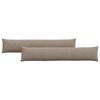 vidaXL Sofa Kussens 2 stuks Taupe 200 x 40 cm Stof