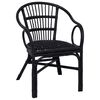 vidaXL Stapelstoel Zwart 58 x 60 x 81 cm Rattan