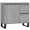 vidaXL Badkamerkast 65x33x60 cm bewerkt hout grijs sonoma eikenkleurig