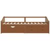 vidaXL Bedbank 3-zits met lades grenenhout honingbruin 90x200 cm