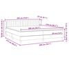 vidaXL Boxspring met matrassen fluweel zwart 200x210 cm