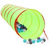 vidaXL Kinderspeeltunnel met 250 ballen 175 cm polyester groen