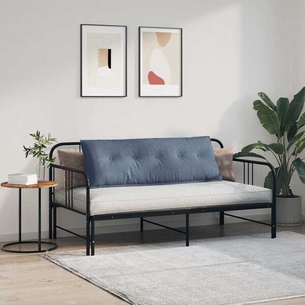 vidaXL Rugkussen Blauw 140 x 50 cm Cordstof