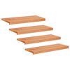 vidaXL Traplopers 4 st 70 x 25 x 2 cm Lak Massief beukenhout