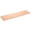 vidaXL Wandschap 180x50x(2-4)cm behandeld massief eikenhout lichtbruin
