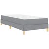vidaXL Boxspringbed met matras Lichtgrijs 90 x 190 cm Stof