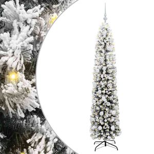 vidaXL Kunstkerstboom Groen 180 cm PVC en Staal en Kunststof