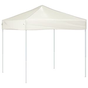 vidaXL Partytent inklapbaar 2x2 m cr&egrave;mekleurig