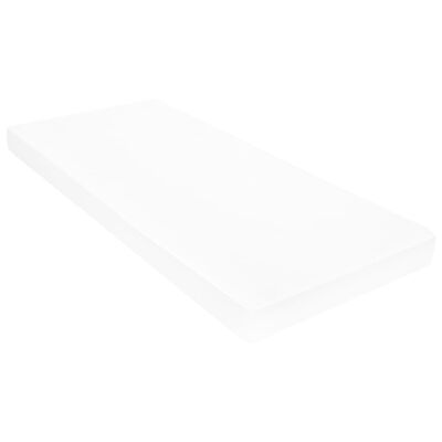 vidaXL Slaapbank met matras en USB stof crèmekleurig 90x200 cm