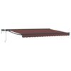 vidaXL Handmatige Luifelhouder met LED's 4,5 &times; 3,5 m