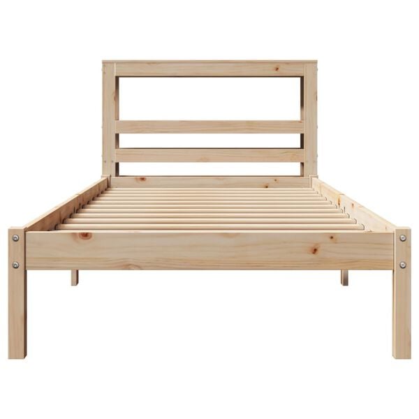 vidaXL Bedframe zonder matras massief grenenhout 90x190 cm