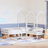 vidaXL Kinderbed met huisje en bankje massief grenenhout wit 90x190 cm